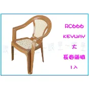 『 峻呈 』(全台滿千免運 不含偏遠 可議價) 聯府 RC666 RC-666 大長春藤休閒椅 塑膠椅 園藝椅 餐椅