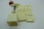 [吉田佳]B67054方型手壓式50g月餅模+6個花片，土鳳梨酥模，冰皮月餅模，