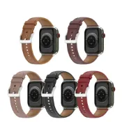 殼起來3C手機配件 【真皮錶帶】適用 Apple Watch SE 11 10 38mm 40mm 41mm 42mm 透氣 復古皮腕帶