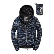DryDog 跩狗嚴選 跩狗嚴選 極度乾燥 Superdry Core Effect 超輕薄夾克 運動外套 風衣 透氣 反光Logo 藍黑破折 防曬