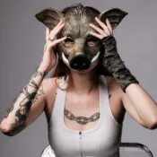 【全臉面具】動物面具 大號 獅子 鹿 聖誕 萬聖節 變裝 男 女 博主 鳥 狐狸 半臉 全臉 面具