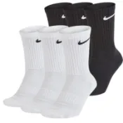 NIKE EVERYDAY VALUE COTTON 襪子 小勾勾 長襪 黑 白 三雙一組 薄款 厚底 DOT聚點