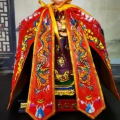 ✨ 可開發票🌈 臺版刺繡龍袍佛衣平繡三鱗衣王爺關公上帝媽祖袍神明衣披風