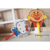 ˙ＴＯＭＡＴＯ生活雜鋪˙日本進口雜貨夏日限定麵包超人 HELLO KITTY造型攜帶扇子