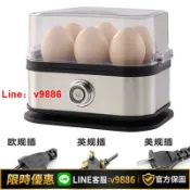 聚優甄選 【台灣公司 可開發票】110V蒸蛋器不銹鋼家用迷你多功能早餐機煮蛋機溏心蛋料理