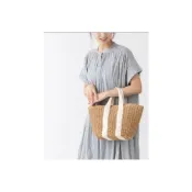 (店+)【Aube 日本】日本 Aube 夏日紙編托特包  編織包  文青手提包 手提紙編包 托特包 海邊渡假風