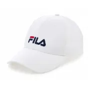 FILA 經典款LOGO帽 棒球帽 遮陽帽 休閒帽 鴨舌帽 白色 (HTA-1000-WT)
