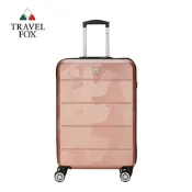 TRAVEL FOX 旅狐 20吋閃耀拉鍊箱 專利光學紋理 TSA海關鎖 旅行箱 行李箱 登機箱-玫瑰金