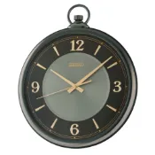 大高雄鐘錶城 seiko SK037 精工鐘 (QXA843K) 懷錶造型時尚掛鐘 42.4cm｜樂天領券現折★全館特惠中★指定刷卡回饋10%