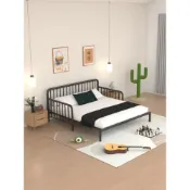 (店+)沙發床/兩人沙發/單人沙發/沙發/折疊鐵藝沙發床兩用可抽拉伸縮鐵床現代簡約小戶型客廳書房羅漢床