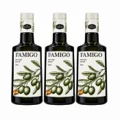 【FAMIGO】法米戈 西班牙原裝 冷壓特級初榨橄欖油 500ml×3入 經典款 (可生飲/酸度小於0.22%/橄欖為Picual)