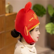 ♥免運♥可愛搞怪卡通高考一舉奪魁紅色狀元帽考試季必備好運帽拍照表演