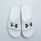ISPORTSHOP Under Armour 3021286100 CORE PTH拖鞋 男女同款 白 整數碼【iSport愛運動】