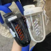 協貿國際日用品生活館 網紅創意搖搖杯健身便攜運動水杯帶刻度大容量蛋白粉奶昔杯攪拌杯