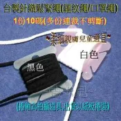 ~吉米兒~繩扣配材-台製針織鬆緊繩(鬆緊帶/羅紋繩/口罩繩)柔細親膚兒童適宜(1份10碼)
