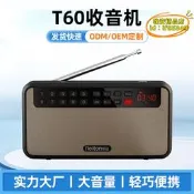 【台灣現貨】rolton/樂廷 t60收音機mp3迷你小音響可攜式插卡音箱隨身聽