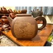 早期紫砂 中國宜興二廠 漢方茶壺 一帆風順