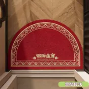 【PVC年紅色半圓絲圈】入戶門地墊 耐臟免洗 刮泥除塵腳墊 大門口門墊 半圓絲圈地墊 門口腳踏墊 除塵墊 刮泥墊 免洗地