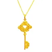 【金寶貝】黃金項鍊 歐洲古典Key 金重約1.32錢±3厘(情人禮 生日禮 畢業禮)