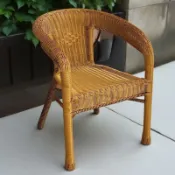 【宅配免運】加厚庭院椅子藤編凳子戶外老人椅陽臺靠背椅四季防曬防水藤椅