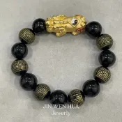 ⭐金文華珠寶銀樓⭐黃金9999 黃金串珠手鍊 純金貔貅串珠手鍊 八卦貔貅 保平安 健康 心經珠
