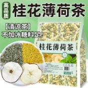 桂花薄荷茶包 薄荷葉 乾片雪梨蘋果乾犯困喝三角茶包 冷泡茶 薄荷茶 【清涼茶】獨立包裝