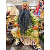 【修緣佛像文物館】1尺3脫身關公關聖帝君 江西小葉樟木雕刻 佛像 神像