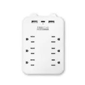 【TRISTAR三星牌】六孔旅行快速電源轉換器(TS-USB165)｜3P插座 USB Type-C 驗證型號AC653