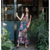 民族風洋裝 波西米亞洋裝 渡假風女裝 沙灘裝 大尺碼洋裝 連衣長裙 吊帶夏季連衣裙民族碎花復古度假顯瘦寬鬆吊帶裙長裙