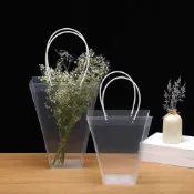 (店+)英文花袋/透明提袋 pp禮品袋 花束袋 袋子 禮物袋 透明提袋 鮮花 乾燥花 梯形提袋 捧花袋 T型袋