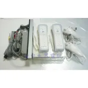 任天堂 Wii 主機 已升級改機 (白色) 左右 手把 把手 控制器 雙手把組 **(二手主機商品)【台中大眾電玩】