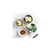 (店+)創意 日式 和風 陶瓷 家用 日式圓碟 醬料碟 醬油碟 手繪風 4吋 小菜碟 沾醬碟 小碟子