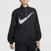 NIKE 外套 女 風衣外套 運動外套 休閒 防風 寬鬆版型 運動 休閒 舒適 好穿   黑色 DX5865010