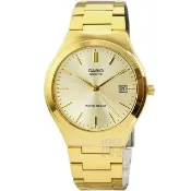 【CASIO 卡西歐】卡西歐經典時尚鋼帶男錶-金(MTP-1170N-9A 原廠錶盒精裝版)