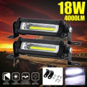 12v 24v COB 4 英寸大燈摩托車踏板車 Led 工作燈拖拉機卡車  Atv Led 酒吧射燈駕駛霧燈偏離