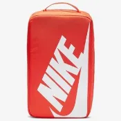【NIKE 耐吉】手拿包Shoebox 鞋袋 手提包 健身 透氣孔眼 全長式拉鍊開口 限量 經典 橘紅 BA6149-810