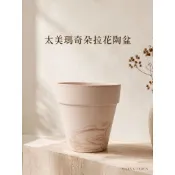 太美陶盆/瑪奇朵拉花陶盆/最佳花紋/藝術感款式/日式花盆迷人風采/居家園藝