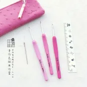 (店+)【Tulip】手作森林 日本製 鬱金香〈玫瑰粉鉤針組〉3入組 4/0-6/0 附收納包 Etimo Rose TER-15 編織工具