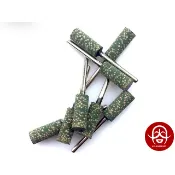 3mm柄帶柄芝麻磨頭 拋光輪 芝麻海綿打磨頭 尖頭磨頭