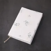 一葉 白楠花 手帳余白hobo/a5/a6/b6/tn 書衣 手工手賬手作可調節布藝書衣定製