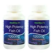【Healthy Life 加力活】歐米加600魚油膠囊兩瓶組(90顆/瓶)