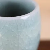 【秋冬好禮】140ml 哥窯 冰裂釉 日式手工茶杯 名家葉敏祥手作