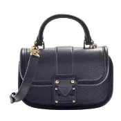 【Louis Vuitton 路易威登】M22724經典EPI水波紋牛皮金釦手提/斜背包(黑色)
