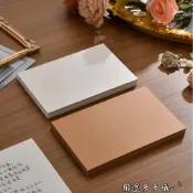 (店+)每日出貨🚚明信片空白-牛皮紙卡50pcs(14.5 x 9.5cm)-厚度跟硬度兼俱，可自由創作，書寫塗鴉，製作個人…
