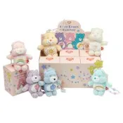 【Grace Gift】Care Bears-棉花糖系列毛絨玩偶手機串珠吊飾一中盒