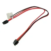頂尖總務 Micro SATA (7+6Pin) 7pin SATA彈片+大4Pin 50cm