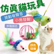 寵物玩具 貓玩具老鼠 貓 籠中老鼠 懸掛小鳥 飛天鳥 鳥叫 貓咪玩具老鼠 仿真老鼠 逗貓神器 逗貓玩具 貓草魚 貓薄荷