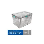 (店+)【Kamera 佳美能】L型 防潮箱 6.7L 免插電 乾燥箱 卡扣式 氣密防潮箱 可堆疊收納 附50g乾燥劑x1