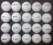 *威全高爾夫*~特選8~9成新( Bridgestone E6+,E7)三層綜合球(共20顆)