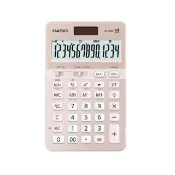 【CASIO 卡西歐】14位數雙電源頂級商用計算機/櫻花限定版(JS-40B-PK)